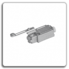 Encased limit switch with lever and role, adjustable length