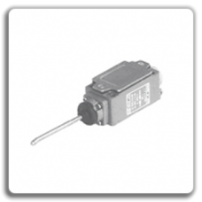 Encased limit switch with spring type rod