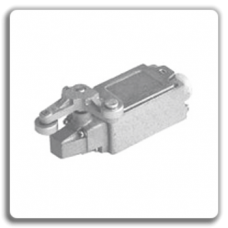 Encased limit switch with V shape retained lever